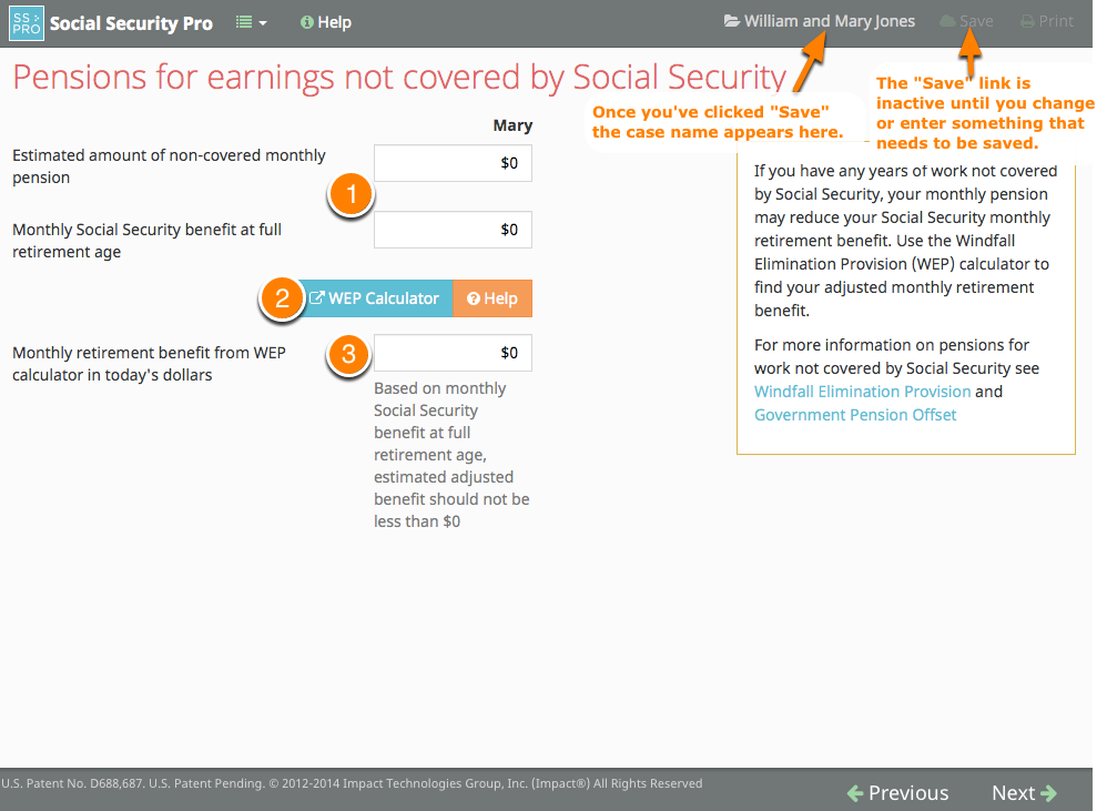 Pensions for earnings not covered by Social Security